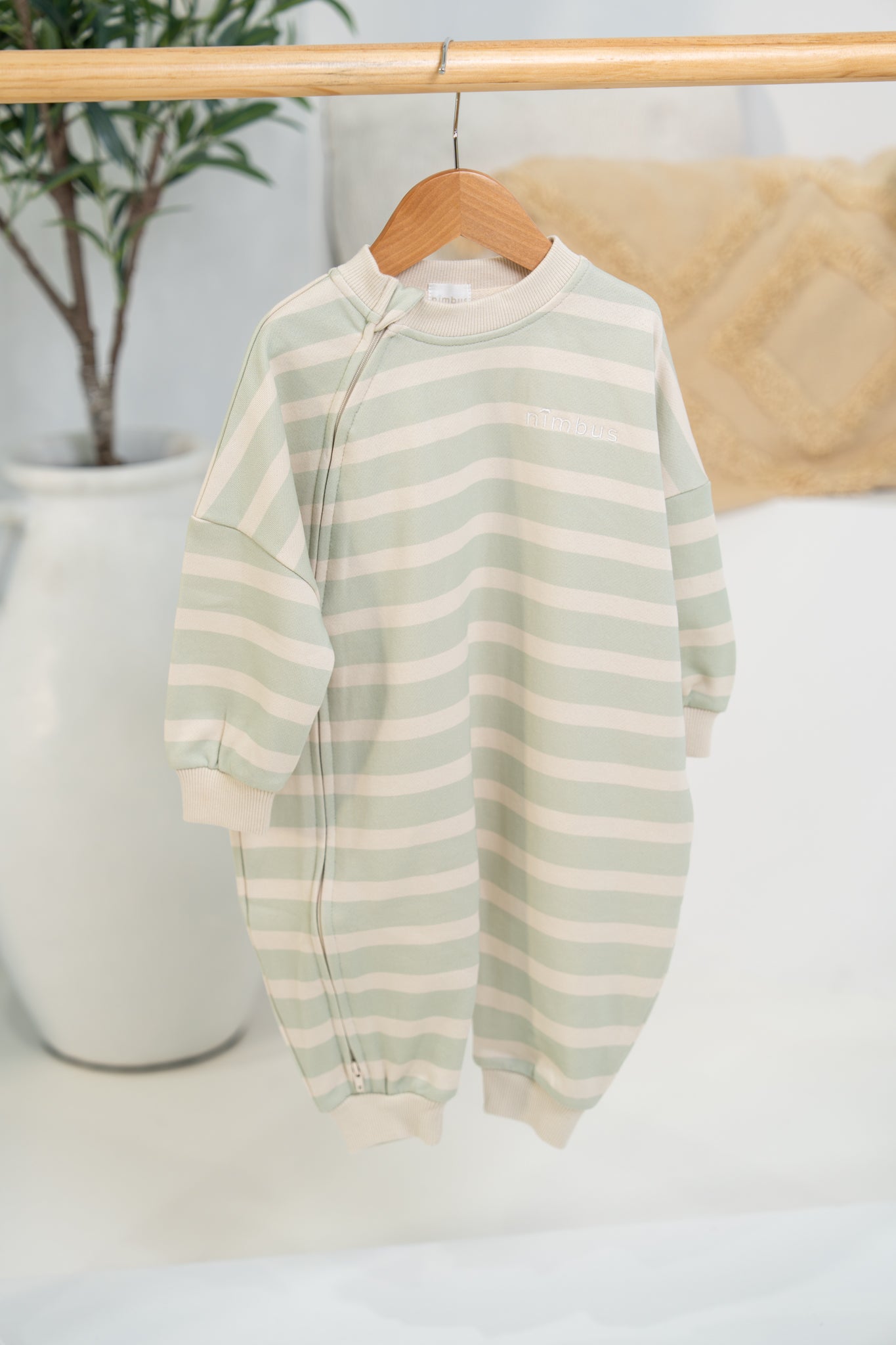 Breathable Cozysuit - Willow Stripe